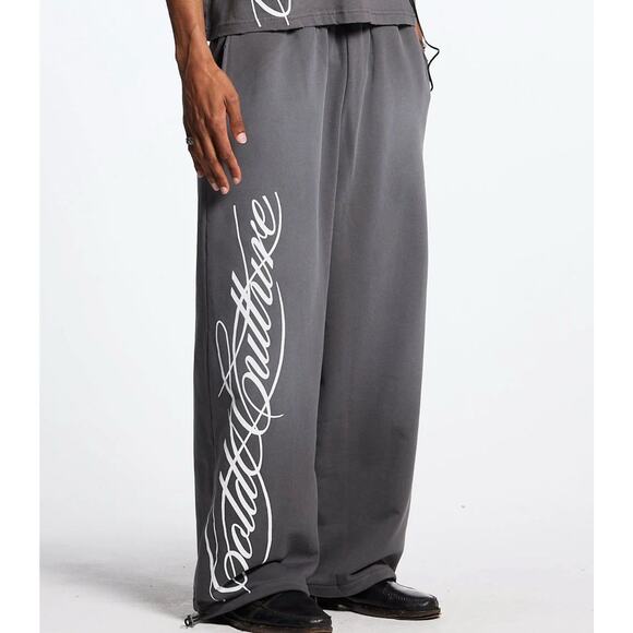 Cold Culture Script Sweatpants Antracite Grey Small - Picture 1 of 12